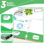 Two Pocket Portfolio Folders, PANDRI 60 Pack 3 Hole Punched 2 Pocket Folders - Image 4
