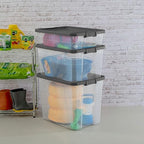 Sterilite 8-Pack Modular Stacker Box, Durable Clear Plastic Storage Bins - Image 6
