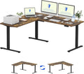 FLEXISPOT L Shaped Standing Desk, 71 x 63 Inch Electric Height Adjustable by FlexiSpot