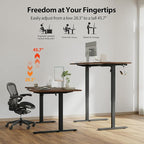 Agilestic Electric Standing Desk, L-Shaped 55 Inches Height Adjustable Desk - Image 6