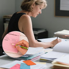 9 Pieces Phone Message Pads for Office, Big Sticky Notes for Wall, Urgent While - Image 7