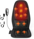 comrelax Back Massager with Heat, Seat Massager with 8 Powerful Vibration Motors by COMRELAX