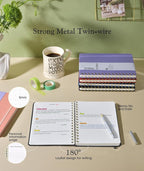 Dotted Spiral Journal Notebook, A5 Hardcover Spiral Journals - Image 5