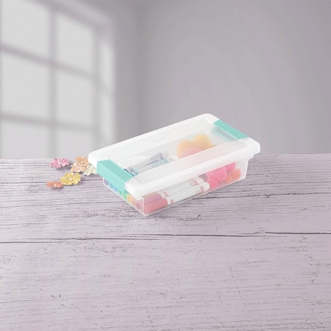 Sterilite 24-Pack Clip Box, Stackable Clear Plastic Bins - Image 8