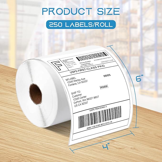 MFLABEL 4x6 Thermal Shipping Labels - Image 2