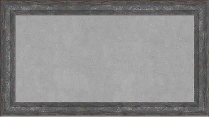 Amanti Art Grey Framed Magnetic Board 15x27 Small Vision Board by AmantiArt
