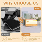 5x8 Inch Index Card Stand Wooden Index Cards Holder Notecard Box Postcard - Image 5