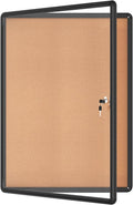 Mifuro 38"x28" Enclosed Bulletin Board, Lockable Weather-Resistant Aluminum by MifuroOfficeProduct