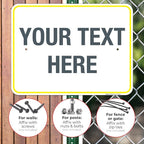 Personalized Custom Customize for Office, Delivery Yellow Sign, 18x24 Inches - Image 4