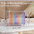 ThinkTex Plastic Expanding Hanging File Folders, 12 Accordion Pockets, Large - Image 4
