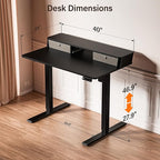 Kingant 40 x 24 Inch Electric Standing Desk - Image 3