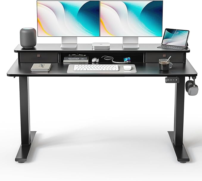FEZIBO 55 x 24 Inch Height Adjustable Electric Standing Desk by FEZIBO