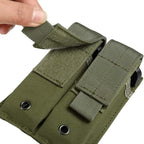 Tactical Single/Double Pistol Mag Pouch Outdoor Molle Open-Top Magazine Pouch - Image 4