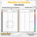 SUNEE 2026 Appointment Book, Quarter-Hourly, Weekly & Monthly - Image 2