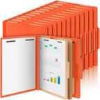 Skyygemm 48 Pcs Classification Folders Letter Size, 2 Divider Pressboard File by Skyygemm
