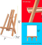 MEEDEN 12 Inch Small Tabletop Easel: 12 Pack Beech Wood Easel - Image 2