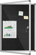 Mifuro 38"x28" Enclosed Bulletin Board, Lockable Weather-Resistant Aluminum by MifuroOfficeProduct