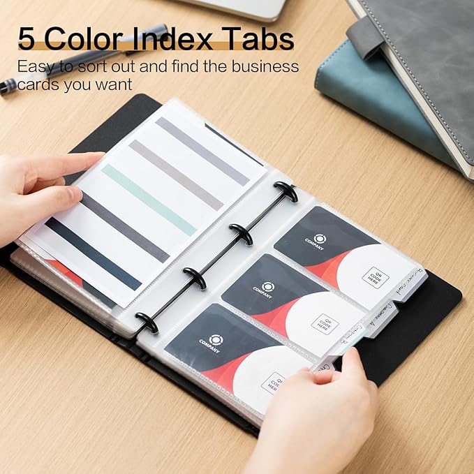 deli Business Card Book Holder, Business Card Organizer, Name Card Book Holder - Image 2