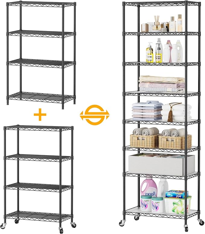 SINGAYE Shelf Closet Wire Shelving：Adjustable Metal Unit - Image 4