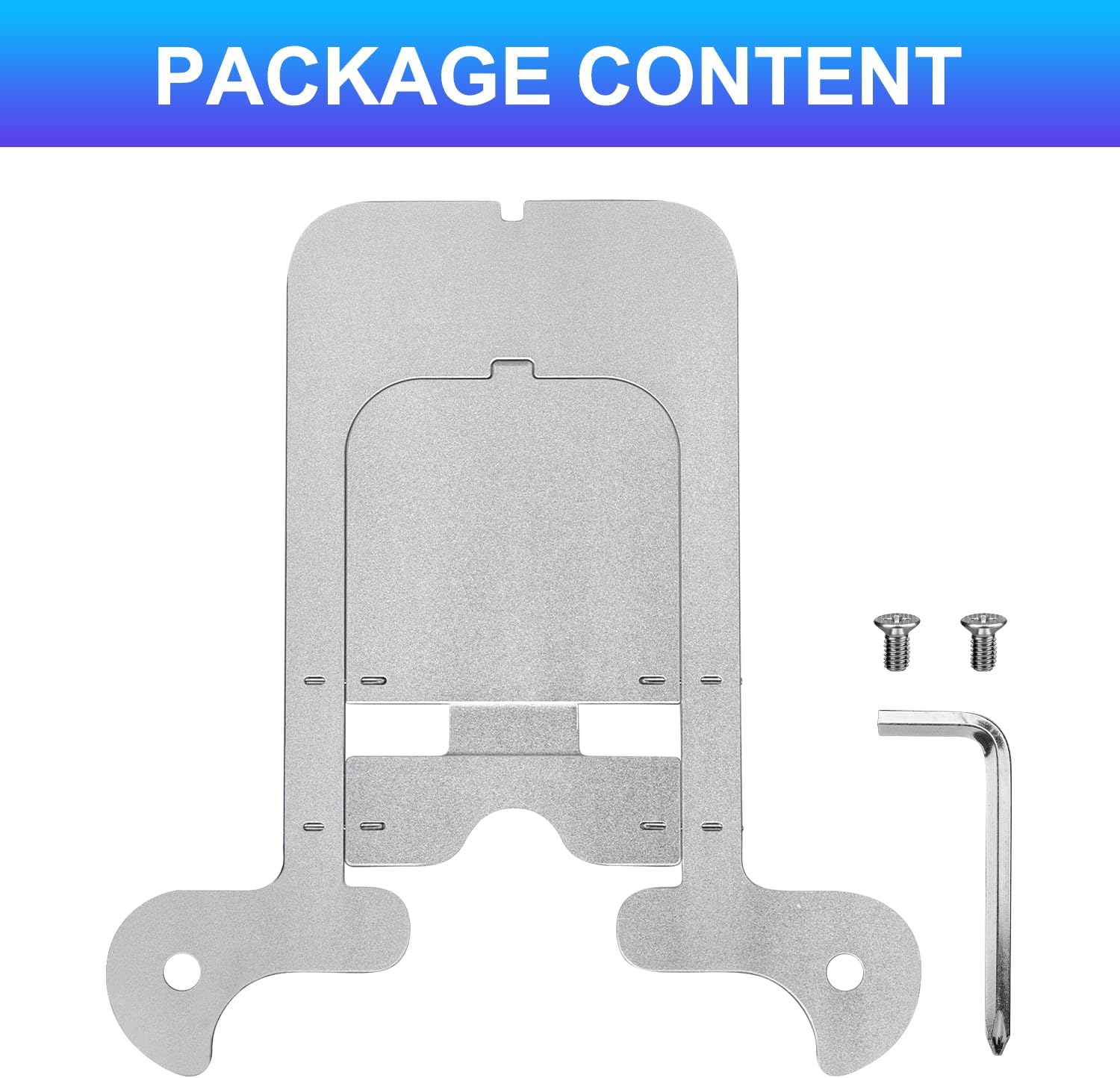 Metal Desktop Stand for Skylight Calendar 15-inch Gen 1 | Heavy-Duty Adjustable Stand (Note: Not Compatible with Skylight Calendar 2 15-inch) - Silver