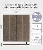 DECORITA Felt Bulletin Board Tiles | Modern Cork Board Alternative | Large Cork - Image 4