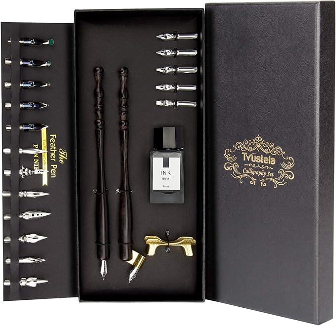 Trustela Calligraphy Set for Beginners, Dip Pen Set by Trustela