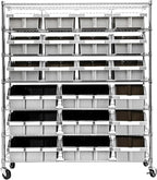 Seville Classics Heavy Duty NSF Bin Rack Solid Steel Wire Shelving Storage Unit by SevilleClassics