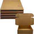 13x9x4 inch shipping boxes set of 20, brown, main product view
