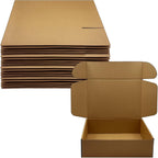 13x9x4 inch shipping boxes set of 20, brown, main product view