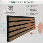 VallisCo 4-Piece Wood Slat Acoustic Panels - Image 3