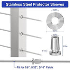 BLIKA Upgraded 80 Pack Stainless Steel Protector Sleeves - Image 2