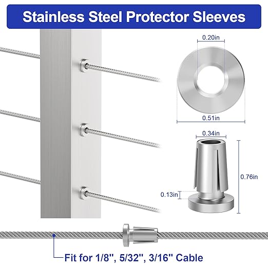 BLIKA Upgraded 80 Pack Stainless Steel Protector Sleeves - Image 2
