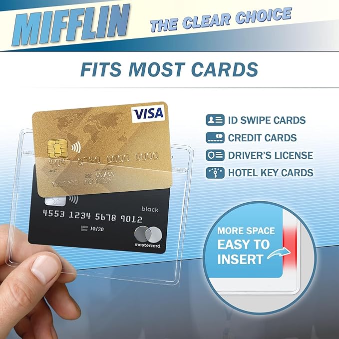 Mifflin-USA Horizontal No Zip Card Protector - Image 2