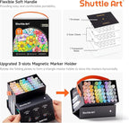 Shuttle Art Pastel Alcohol Markers Brush tip, Dual Tip Brush & Fine Tip Art - Image 5