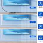 Cord Hider Wall for One Cord, 136in Wire Covers Wall, Easy Install Cable Cover - Image 4