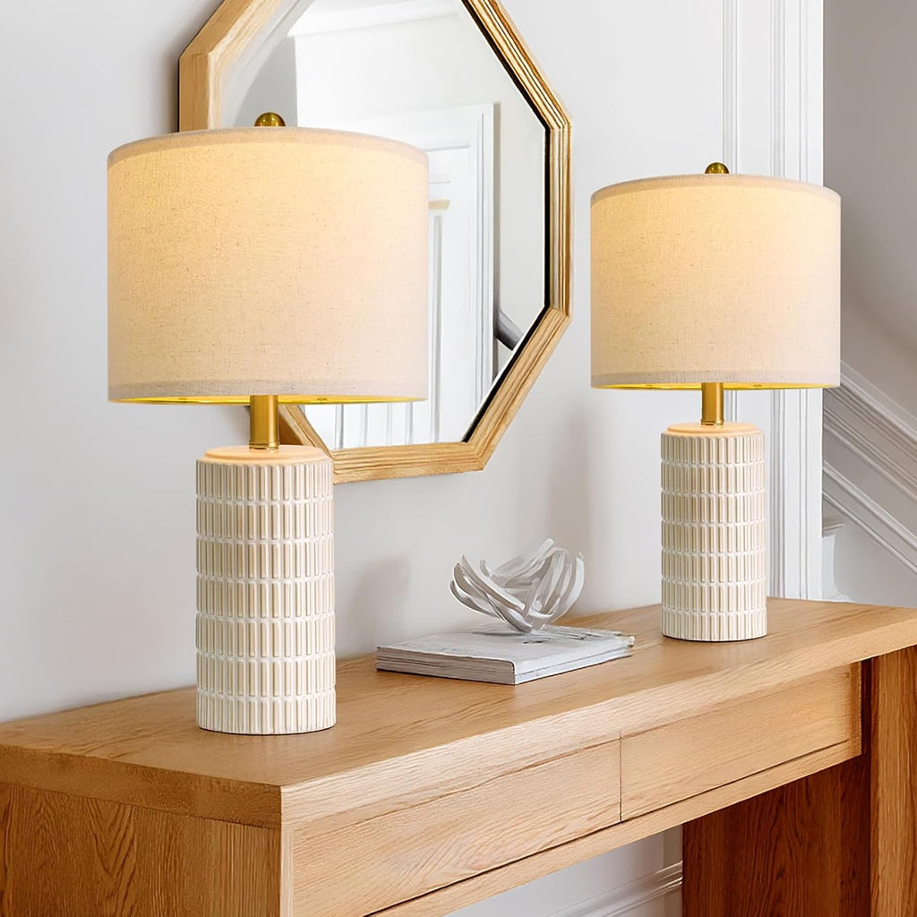 pokat 20.75" small modern ceramic table lamps set, main product view
