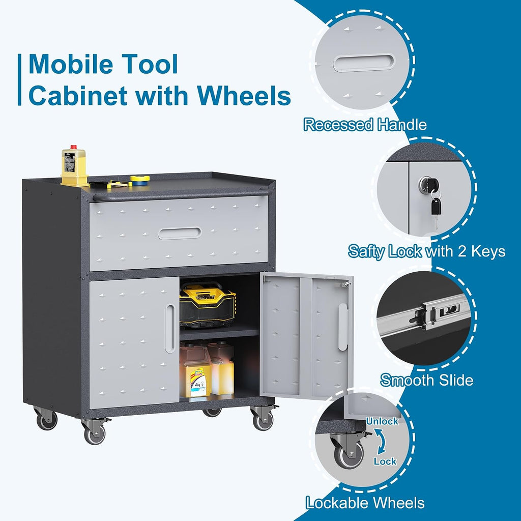garage storage cabinets system 11pcs workshop set with showing dimensions