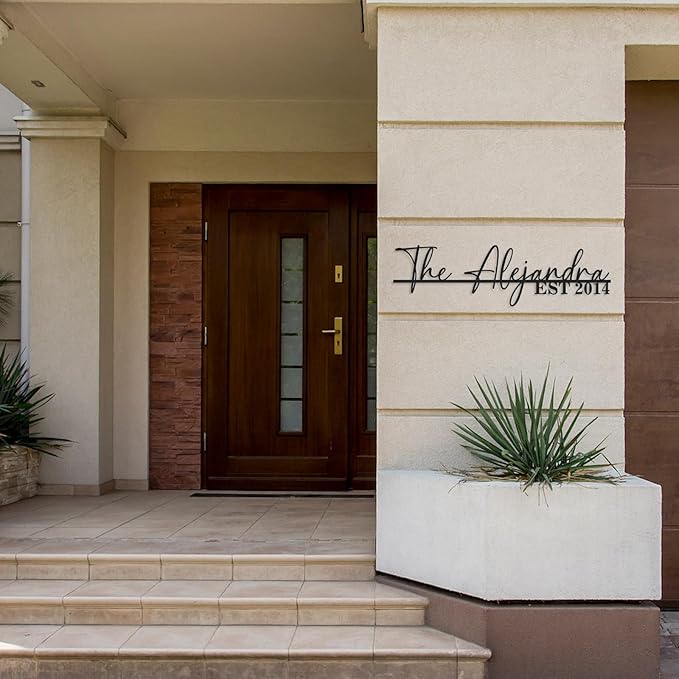 Personalized Family Name Sign | Custom Metal Sign | Metal Wall Art | Last Name - Image 6