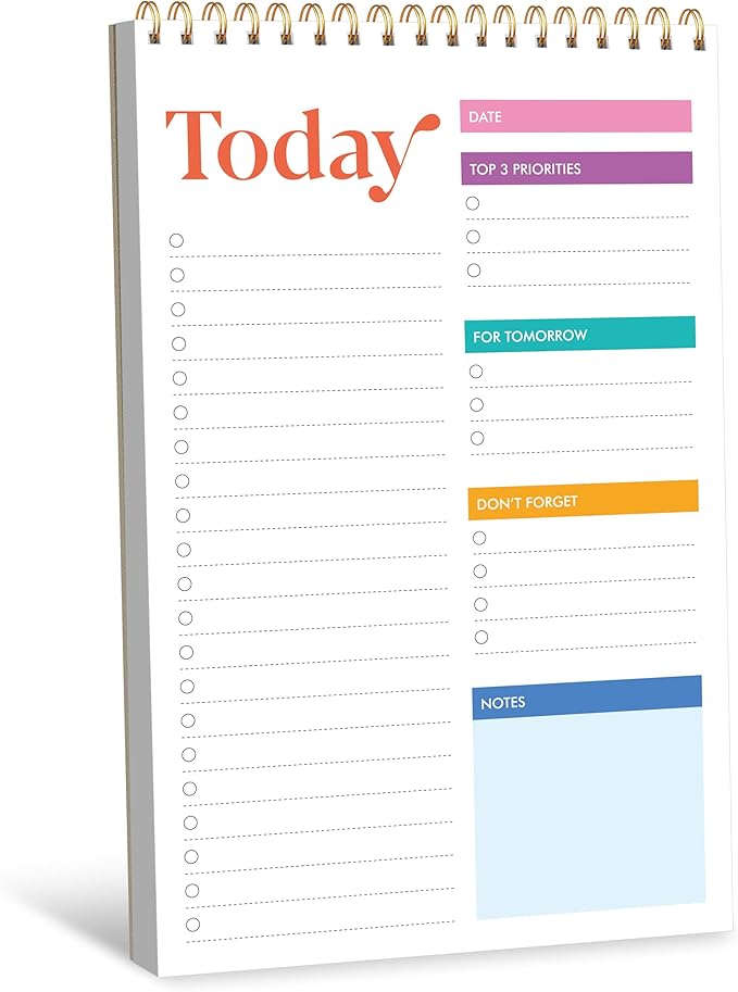 To Do List Notepad, Daily Planner Notebook by Gethelud