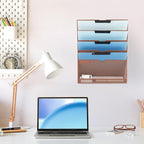 EASEPRES 6 Tier Mesh Hanging Wall File Organizer, Desk Vertical Mail Paper - Image 6