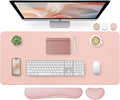 Bloss Large Desk Pad and Keyboard Wrist Rest, Large Mouse Pad + Keyboard by Bloss