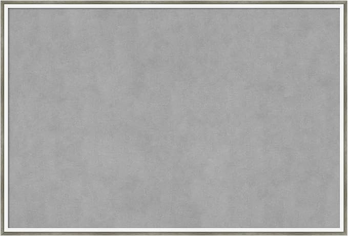 Amanti Art Silver Framed Magnetic Board 25x37 Large Vision Board by AmantiArt