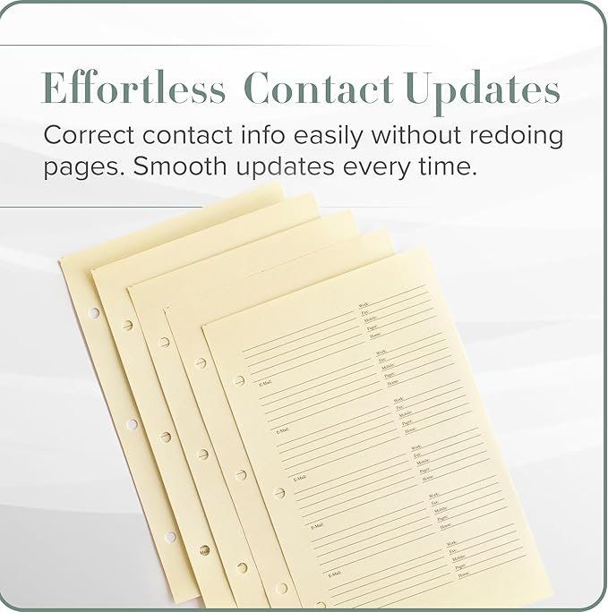 Gallery Leather Address Book Correction Labels - Image 2