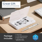 Nicpro Blocky Gear 0.5 mm Mechanical Pencil Set in Case, Metal Pencil - Image 6