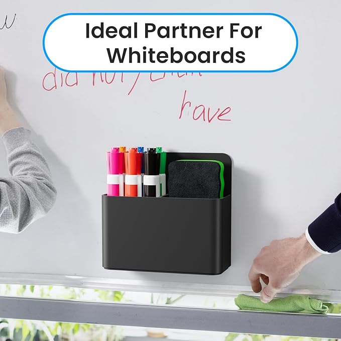 First-zgel 3 Pack Magnetic Dry Erase Marker Holder, Wall Pen Holder - Image 4