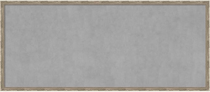 Amanti Art Silver Framed Magnetic Board 22x50 Oversize Vision Board by AmantiArt