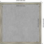 Amanti Art Silver Framed Magnetic Board 26x26 Medium Vision Board - Image 4