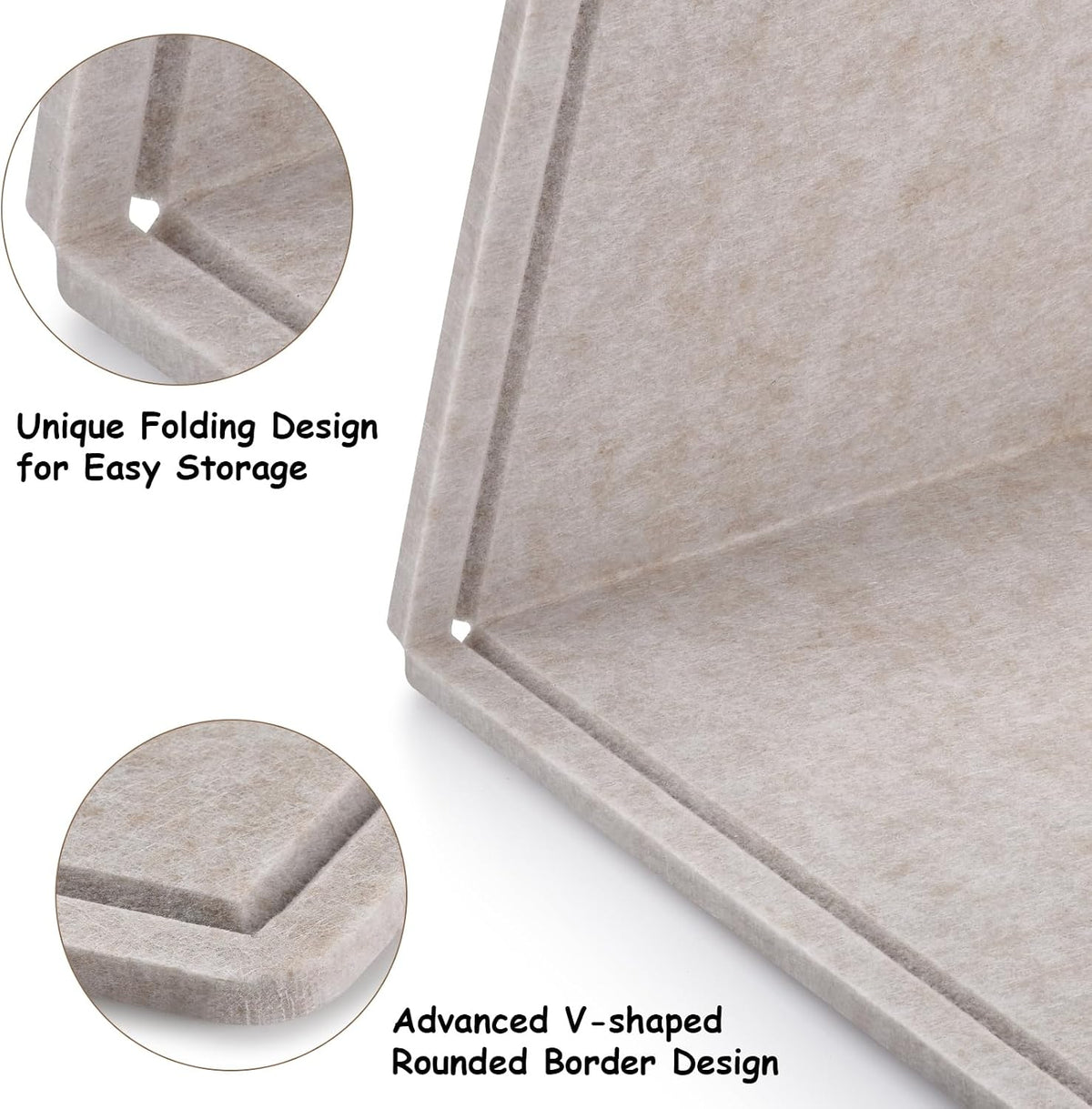 Large Bulletin Board, Foldable 60x36 Inches Cork Board Alternative, Large Fel...