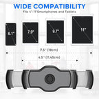 AboveTEK Tablet Stand Holder, Stylish Aluminum iPad Stands, Foldable 360° - Image 2