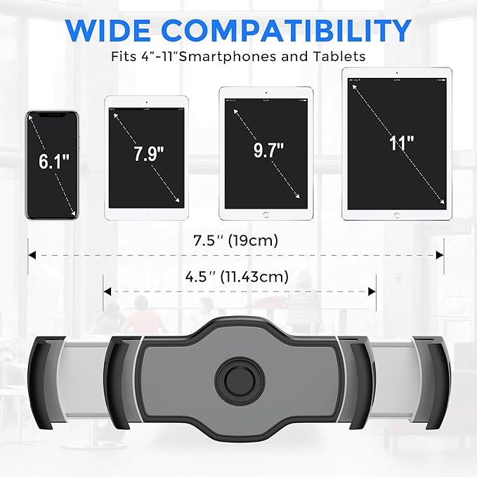 AboveTEK Tablet Stand Holder, Stylish Aluminum iPad Stands, Foldable 360° - Image 2